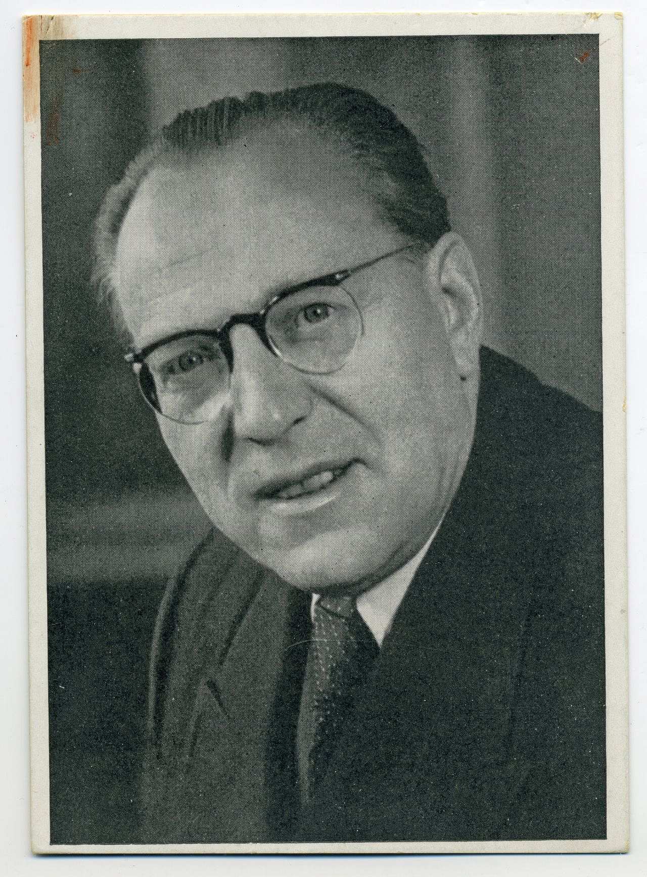 Porträtfoto von DDR-Ministerpräsident Otto Grotewohl, 1950.