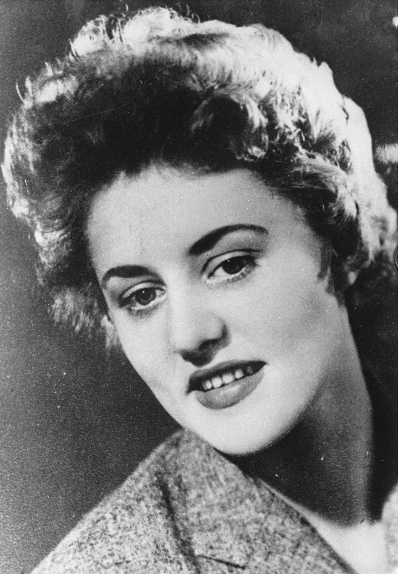 Porträtfoto der Frankfurter Prostituierten Rosemarie Nitribitt, ca. 1955.
