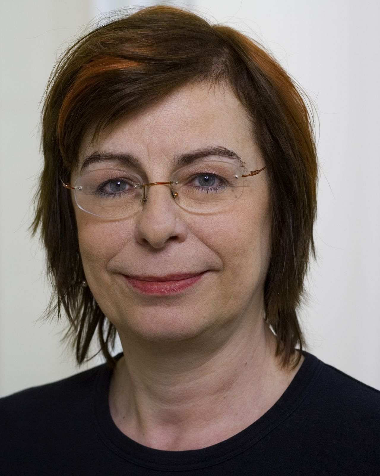 Porträtfoto von Marion Seelig, 2006, Stellvertretende Vorsitzende der Fraktion DIE LINKE im Abgeordnetenhaus Berlin.