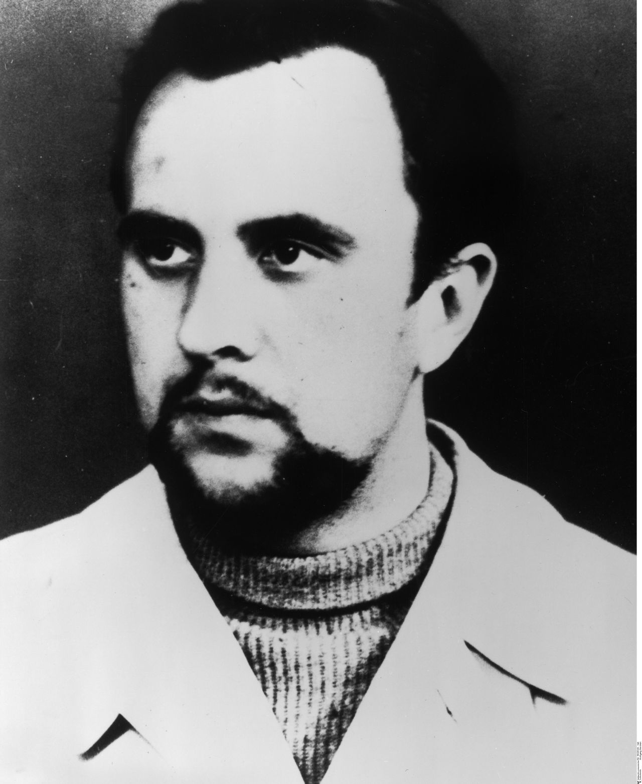 Porträtfoto des Schriftstellers Wolfgang Borchert, 1945
