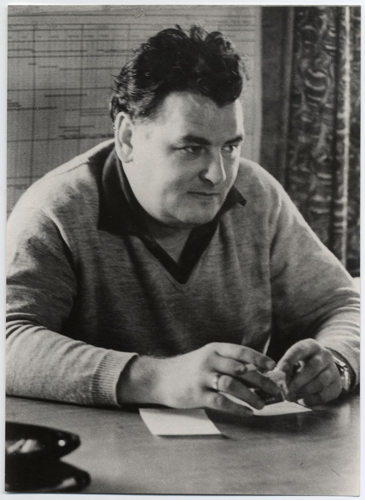 Porträt von Erik Neutsch, DDR-Schriftsteller, um 1966
