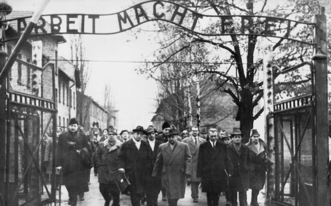 Fotografie Lokaltermin Auschwitz während der Auschwitz-Prozesse