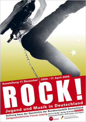 Ausstellungsplakat Rock! Jugend und Musik in Deutschland