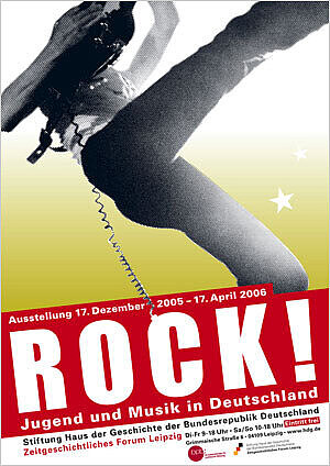 Ausstellungsplakat Rock! Jugend und Musik in Deutschland