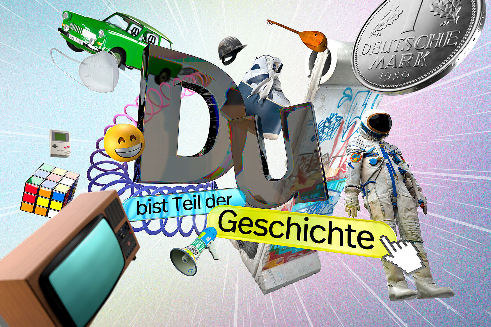 Neue Dauerausstellung im Haus der Geschichte Banner neue Dauerausstellung "Du bist Teil der Geschichte"