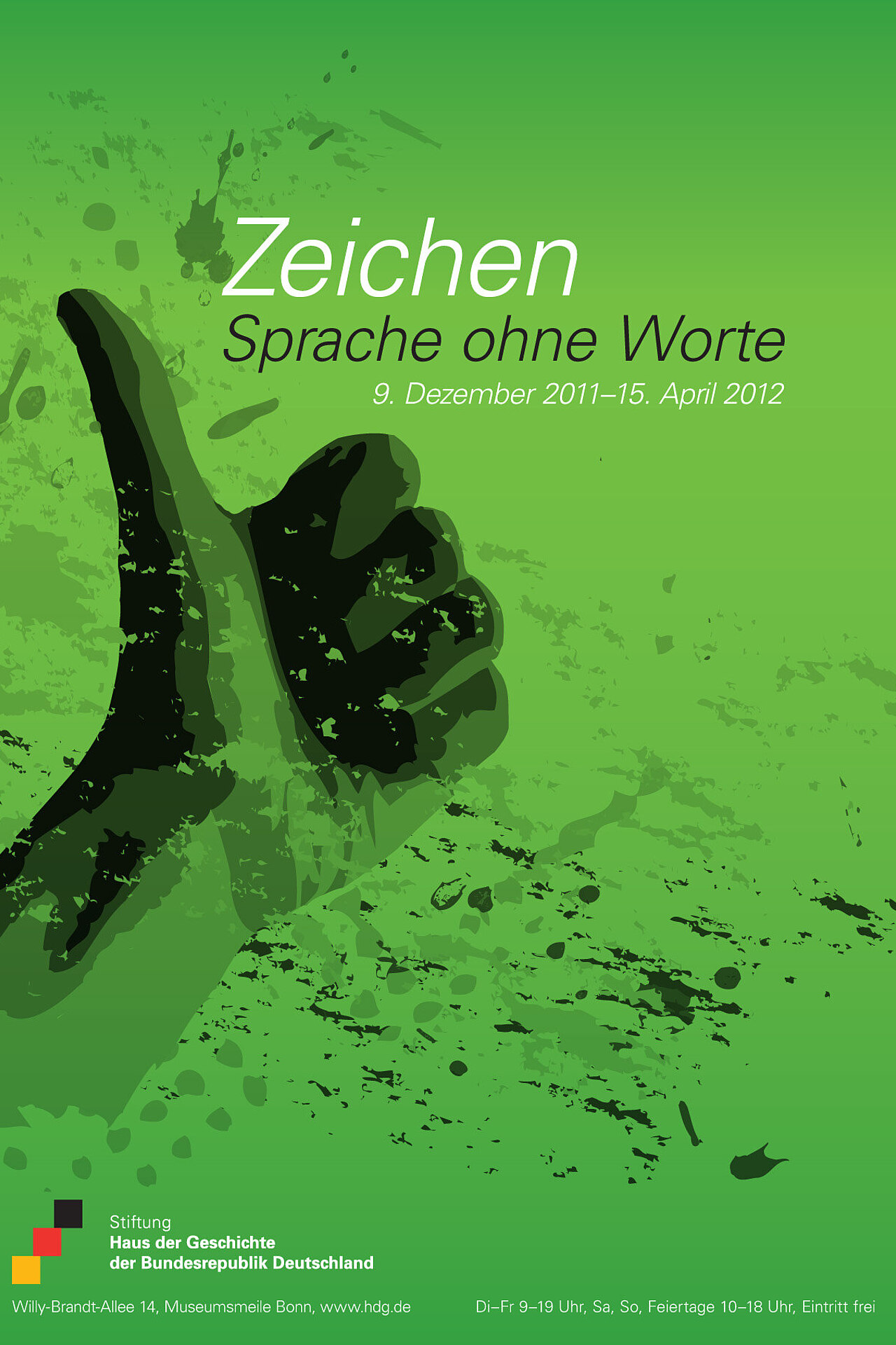 Ausstellungsplakat Zeichen. Sprache ohne Worte