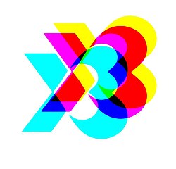Das Logo des x3-Podcasts