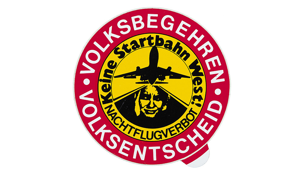 Sticker: 'Keine Startbahn West!', 1970