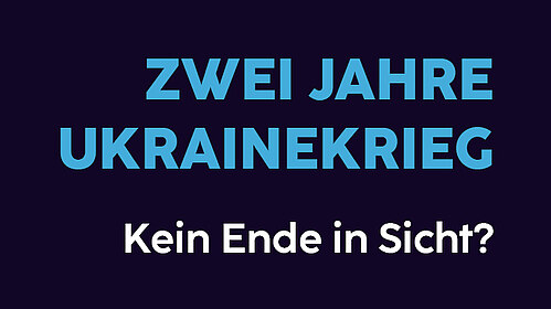 hellblauer und weißer Text auf dunkelblauem Hintergrund