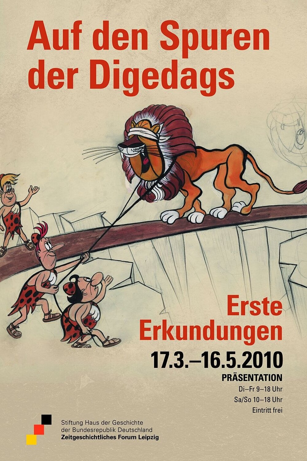 Ausstellungsplakat Auf den Spuren der Didgedags. Erste Erkundungen