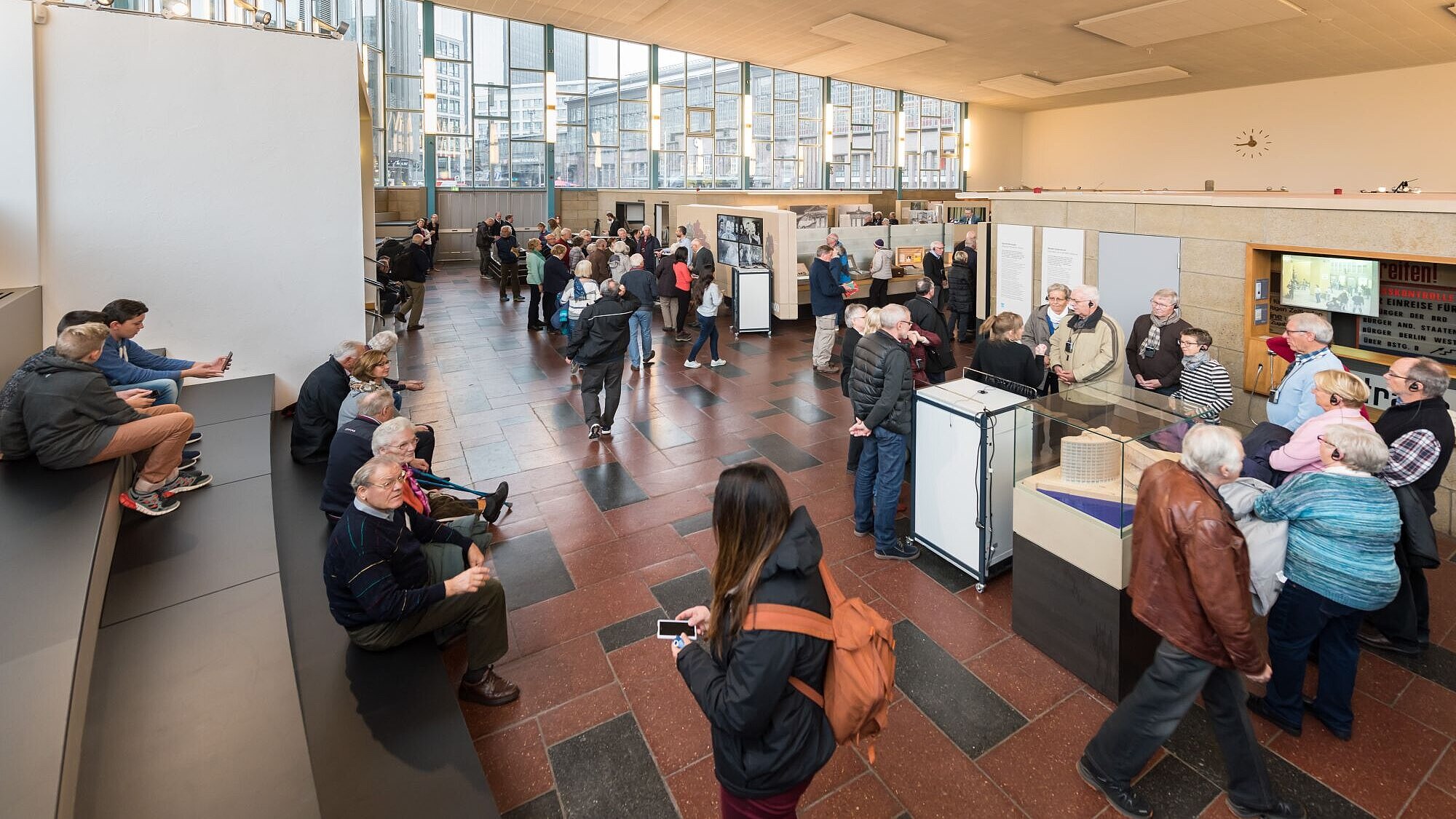 View over the exhibition hall