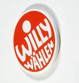 Button "Willy Wählen", (c) Axel Thünker, Stiftung Haus der Geschichte der Bundesrepublik Deutschland