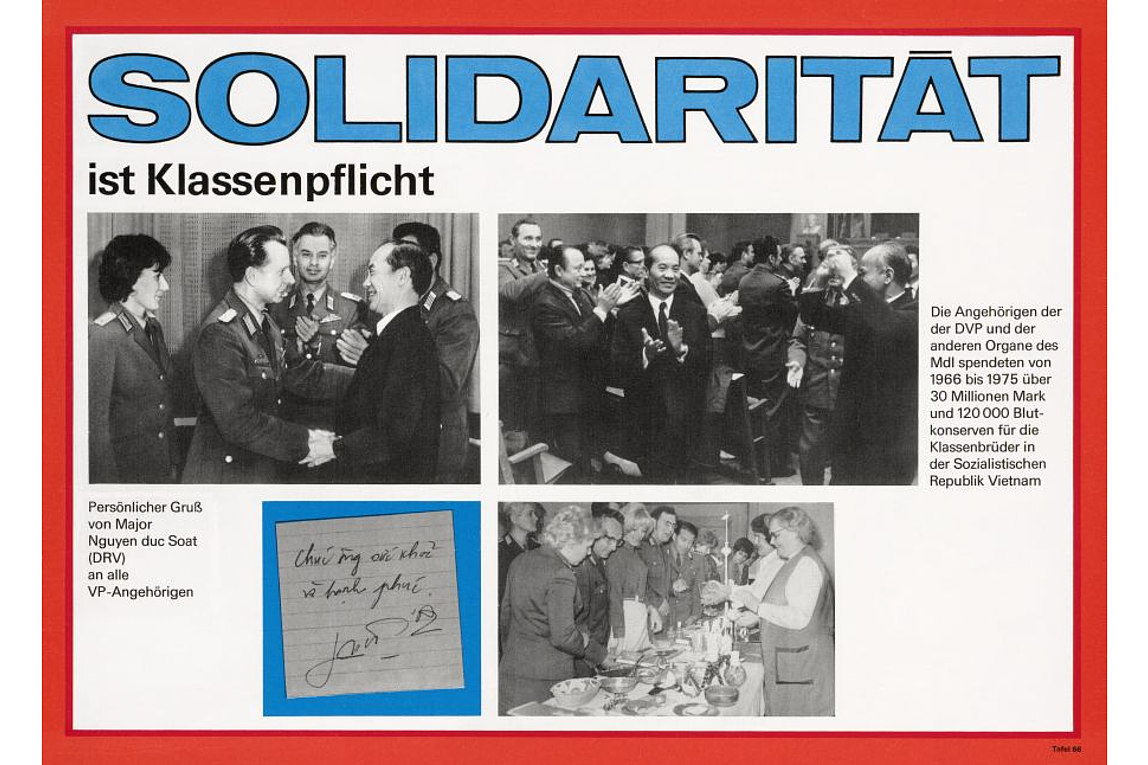 Display Panel Exhibition: 'Kampftraditionen der Deutschen Volkspolizei', 1961-1976