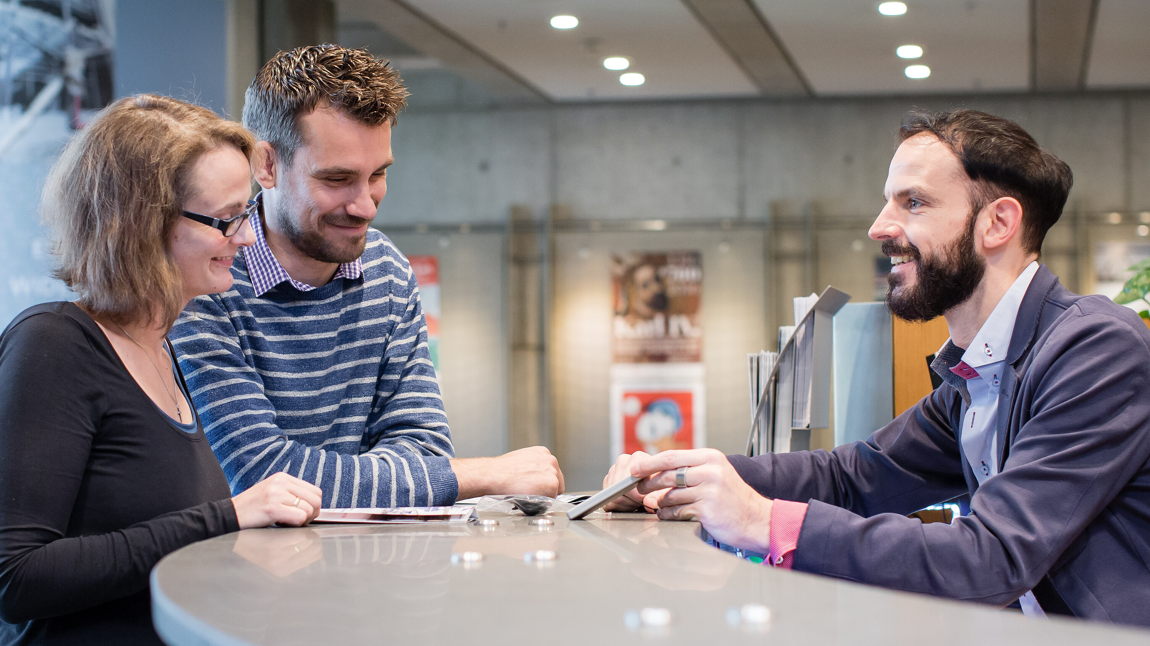 The information desk at the Haus der Geschichte in Bonn