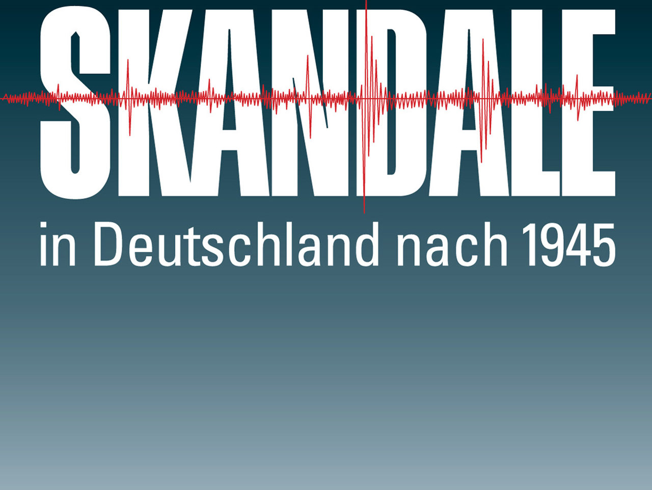 Ausstellungsplakat Skandale in Deutschland nach 1945