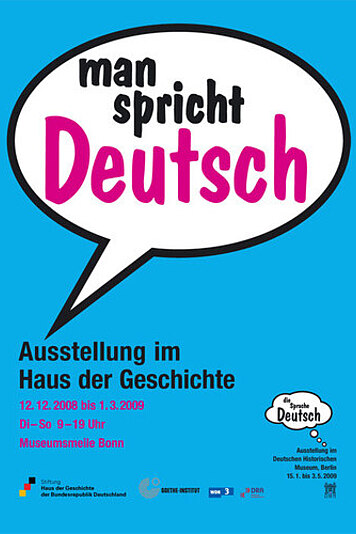 Ausstellungsplakat man spricht Deutsch