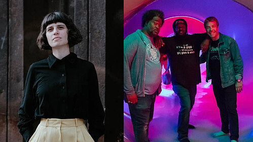 Foto Mariá Portugal (c) Kristina Zalesskaya/ Foto Delvon Lamarr Organ Trio (c) Lisa Hagen Glynn