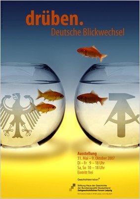 Ausstellungsplakat drüben. Deutsche Blickwechsel