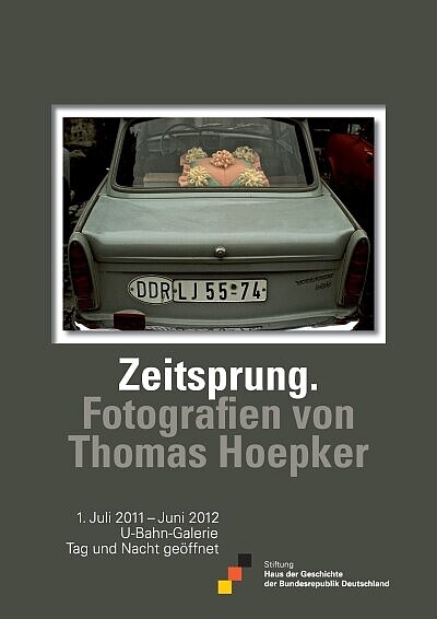 Ausstellungsplakat Zeitsprung. Fotografien von Thomas Hoepker
