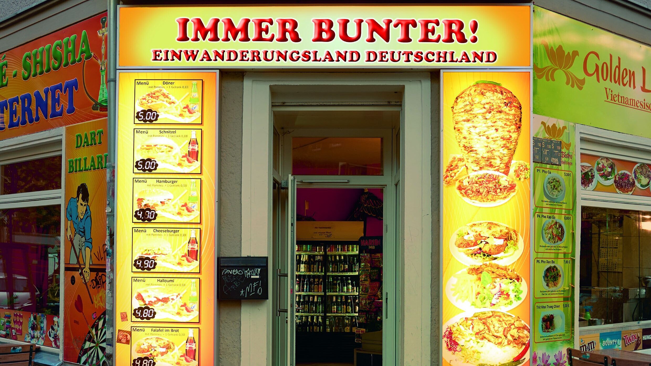 Ausstellungsplakat Immer bunter. Einwanderungsland Deutschland