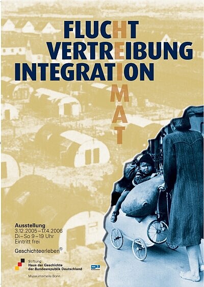 Ausstellungsplakat Flucht, Vertreibung, Integration