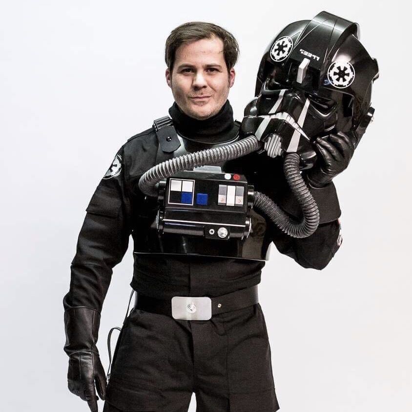 Stefan Mager als Tie Fighter Pilot der 501st