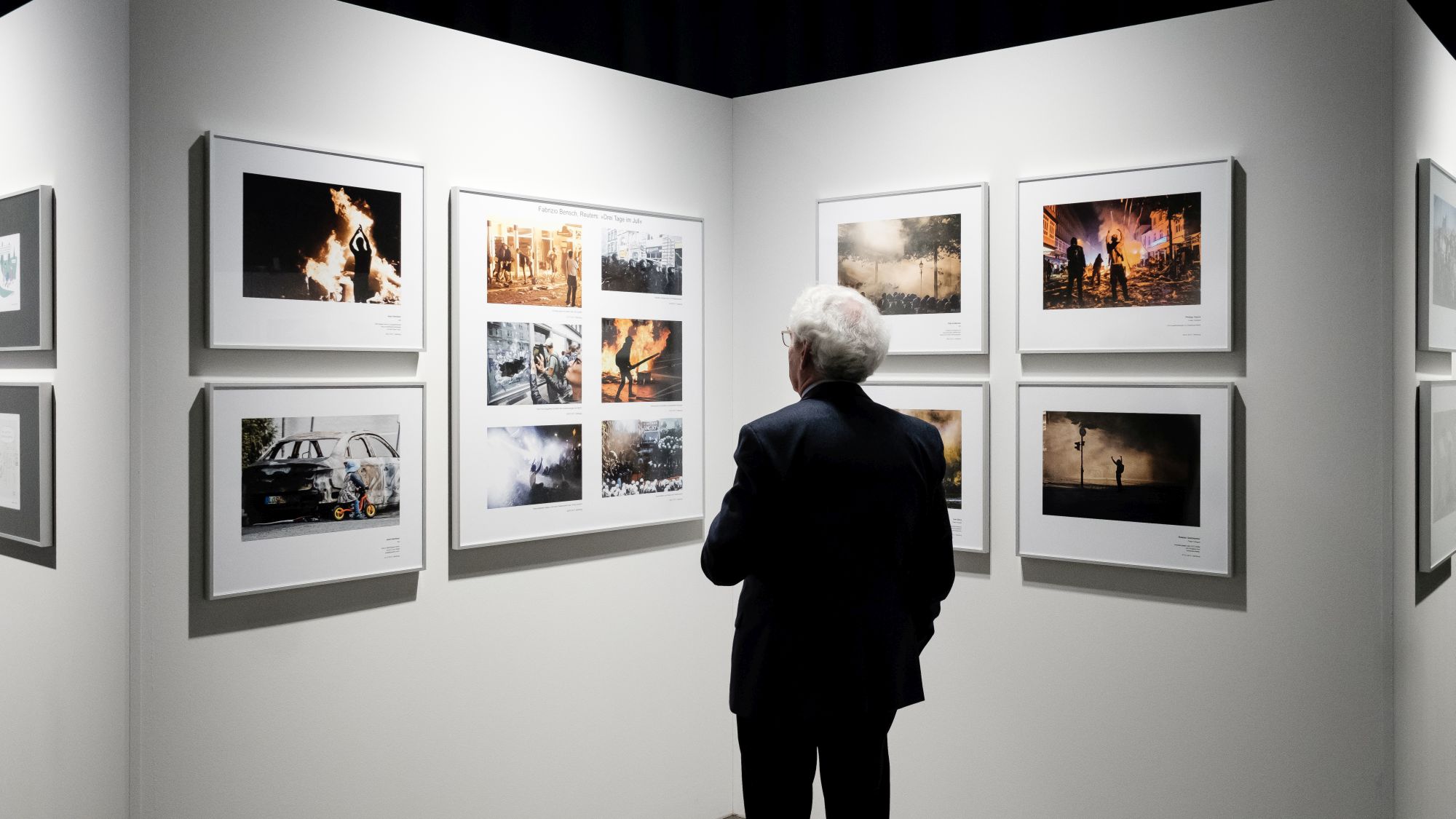 Visitor in the exhibition