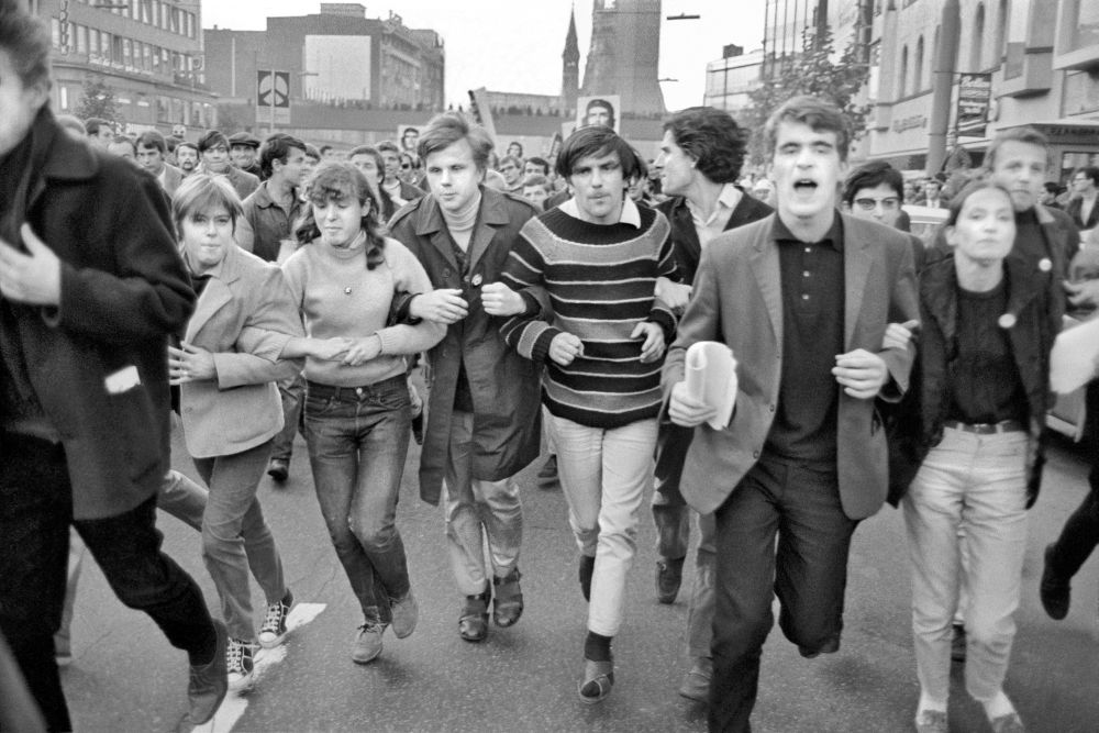 Rudi Dutschke beim Internationalen Demonstrationstag gegen den Vietnamkrieg