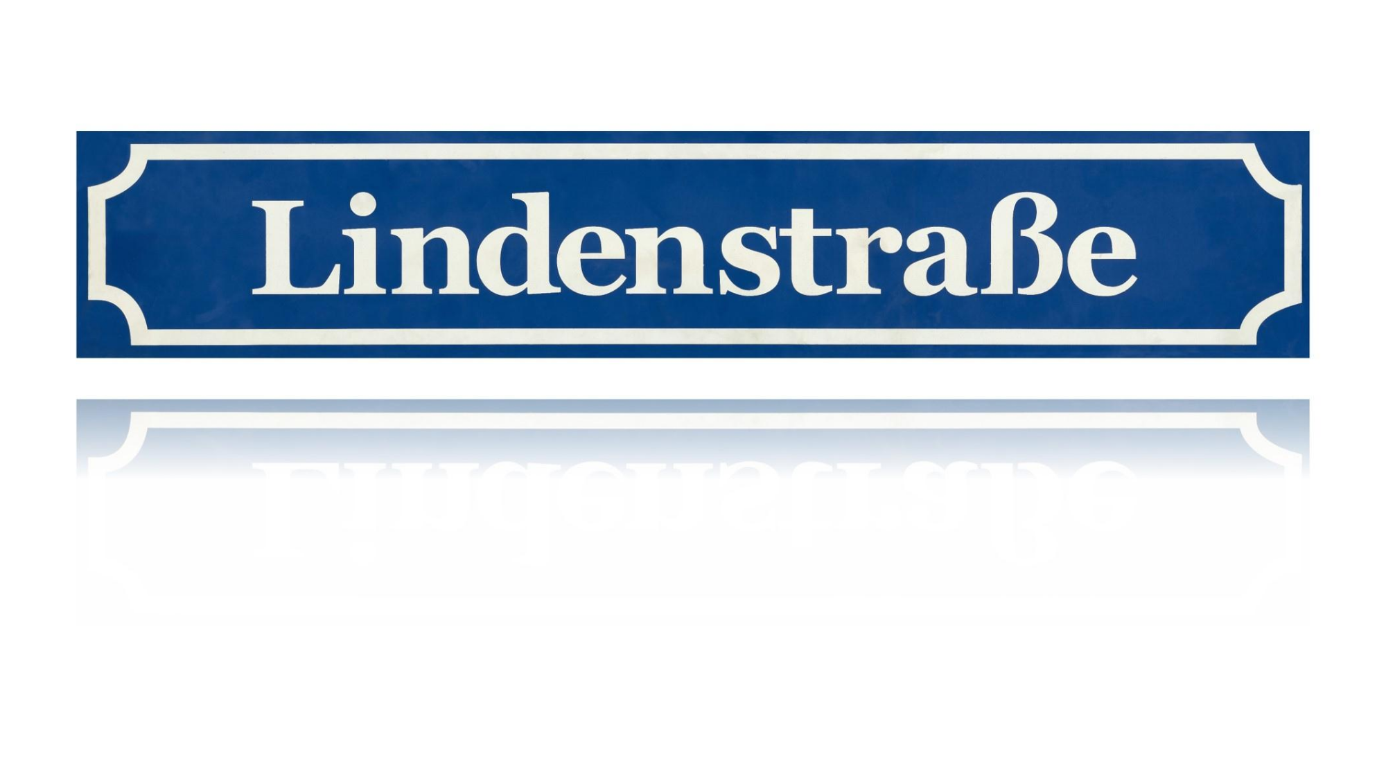 blaues Lindenstraßen-Schild