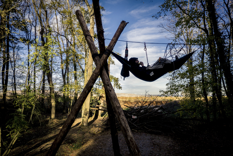 Besetzung des Hambacher Forsts. Bild einer Serie von David Klammer.