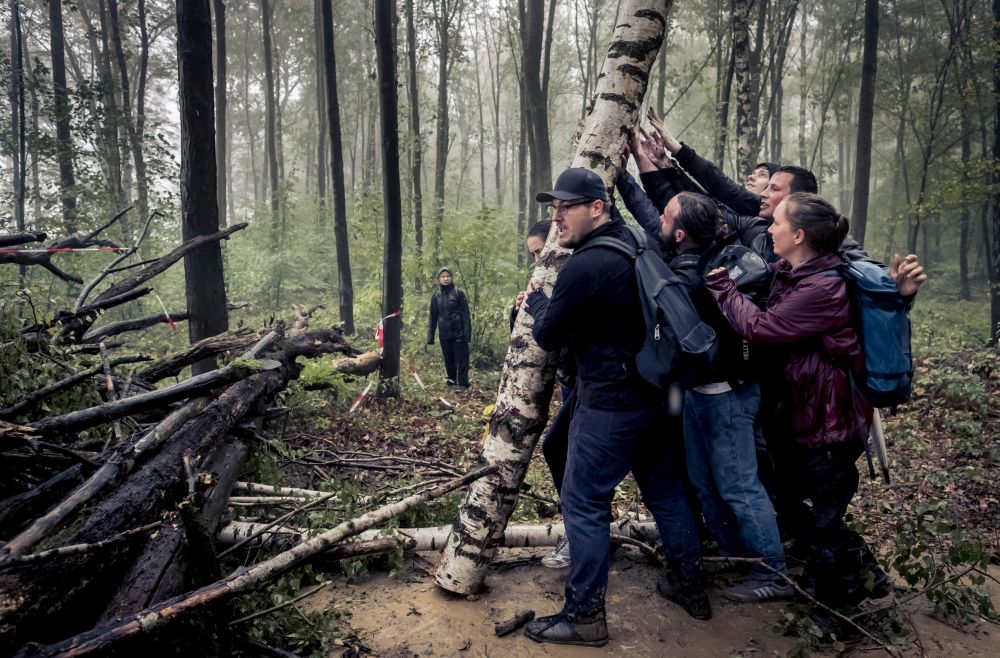 Die beste Serie wurde von David Klammer eingereicht und beschäftigt sich mit Protesten im Hambacher Forst.