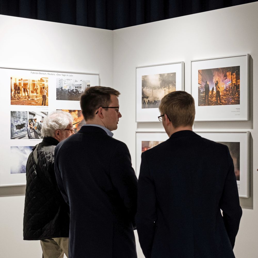 Young visitors in the exhibition