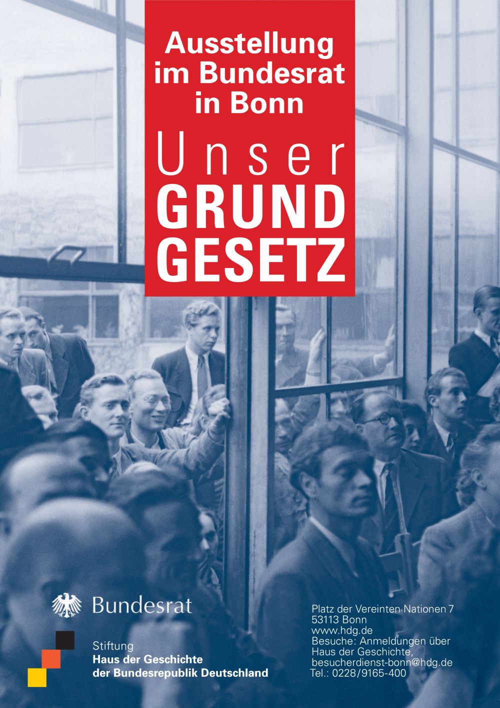 Plakat zur Ausstellung 'Unser Grundgesetz'