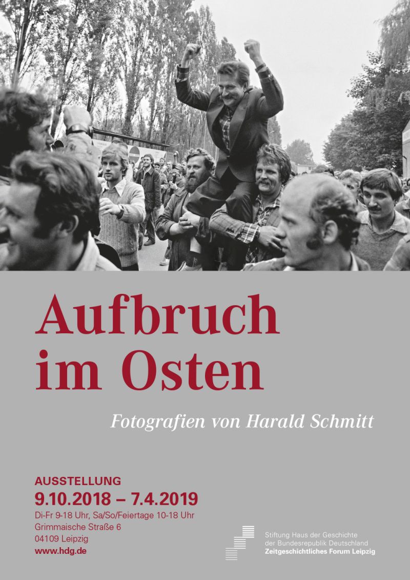 Ausstellungsplakat, Arbeiter auf der Danziger Lenin-Werft, Harald Schmitt Arbeiter auf der Danziger Lenin-Werft, Harald Schmitt