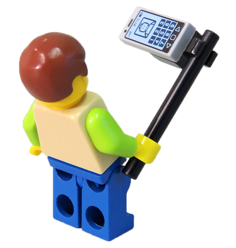 Lego men with selfie stick