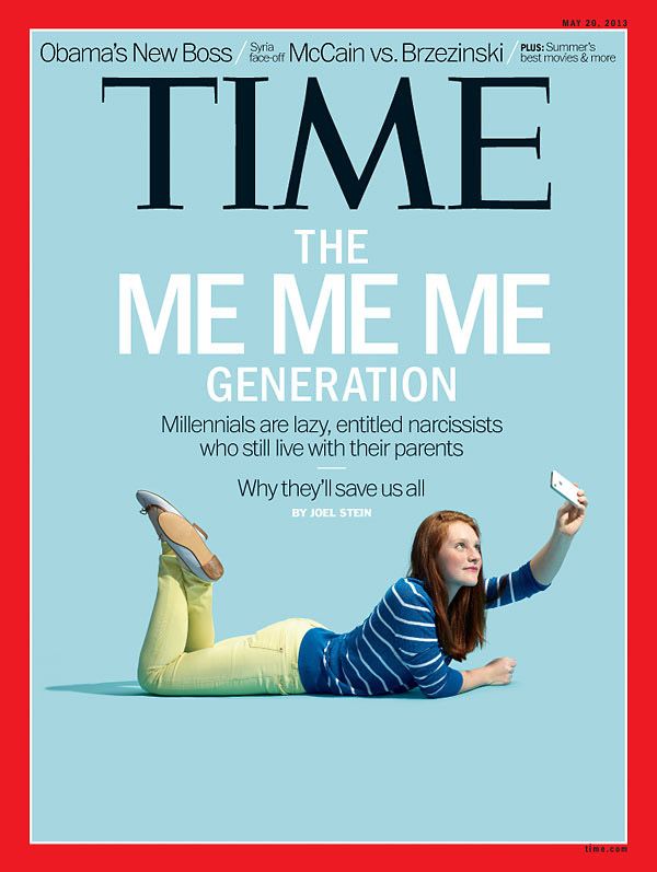 Time Europe "The Me Me Me Generation", 2013