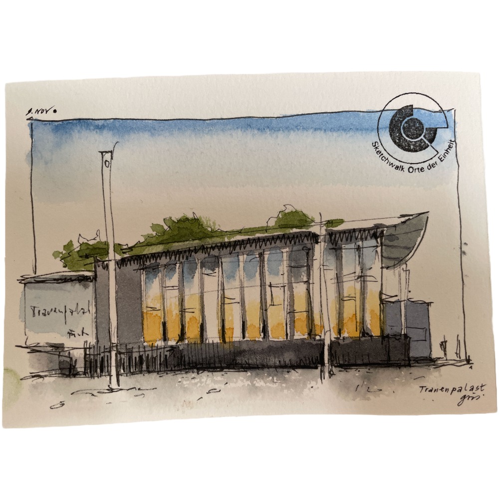 Tränenpalast-Sketch vom Künstler Gris