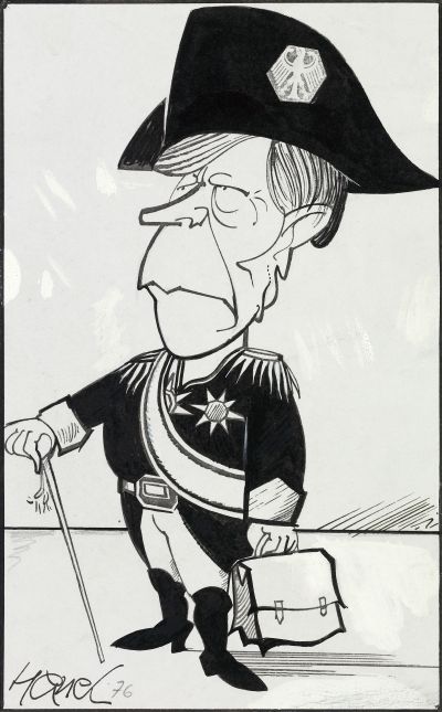 Walter Hanel, Karikatur Helmut Schmidt