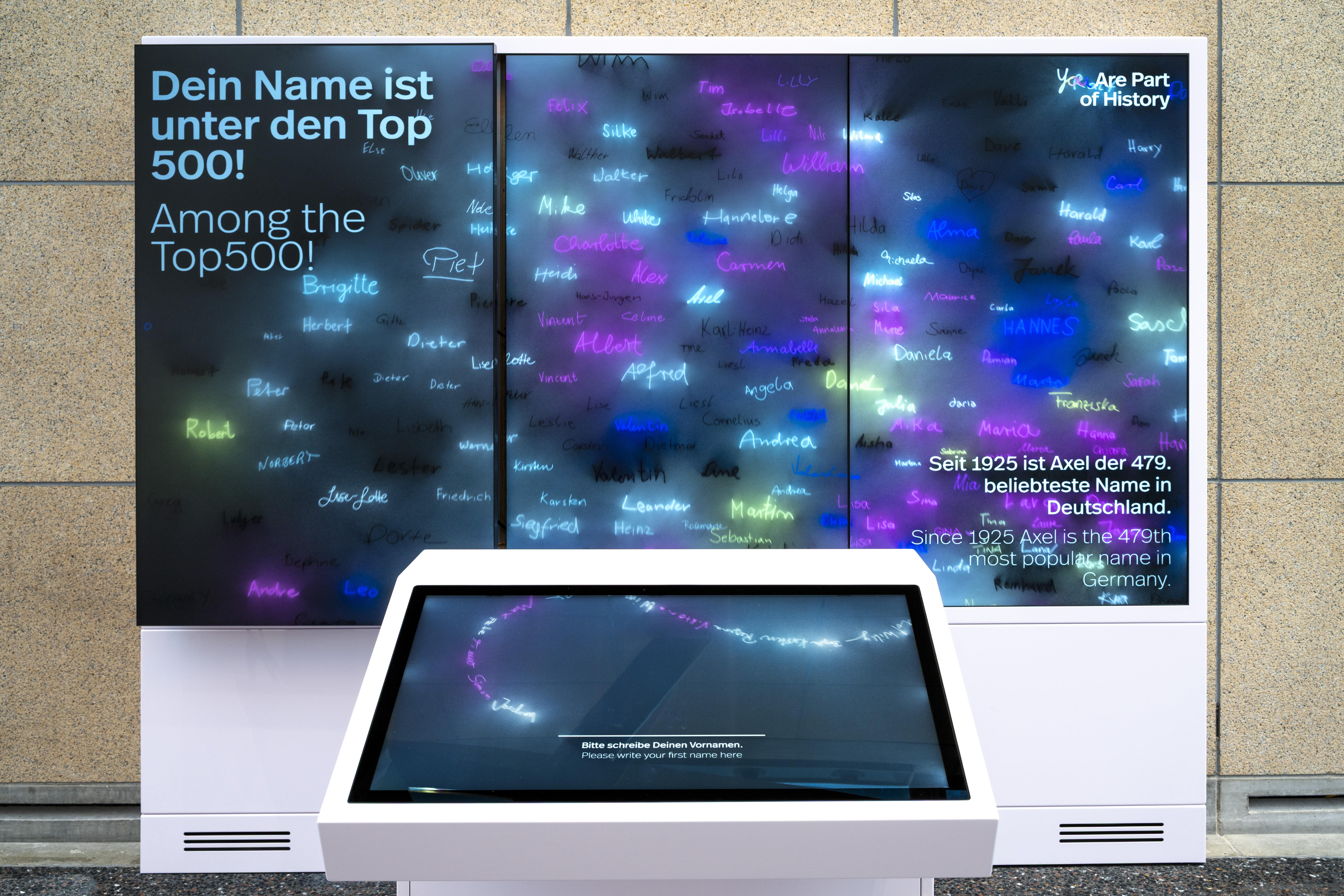 Eine Medienstation in der Dauerausstellung im Haus der Geschichte