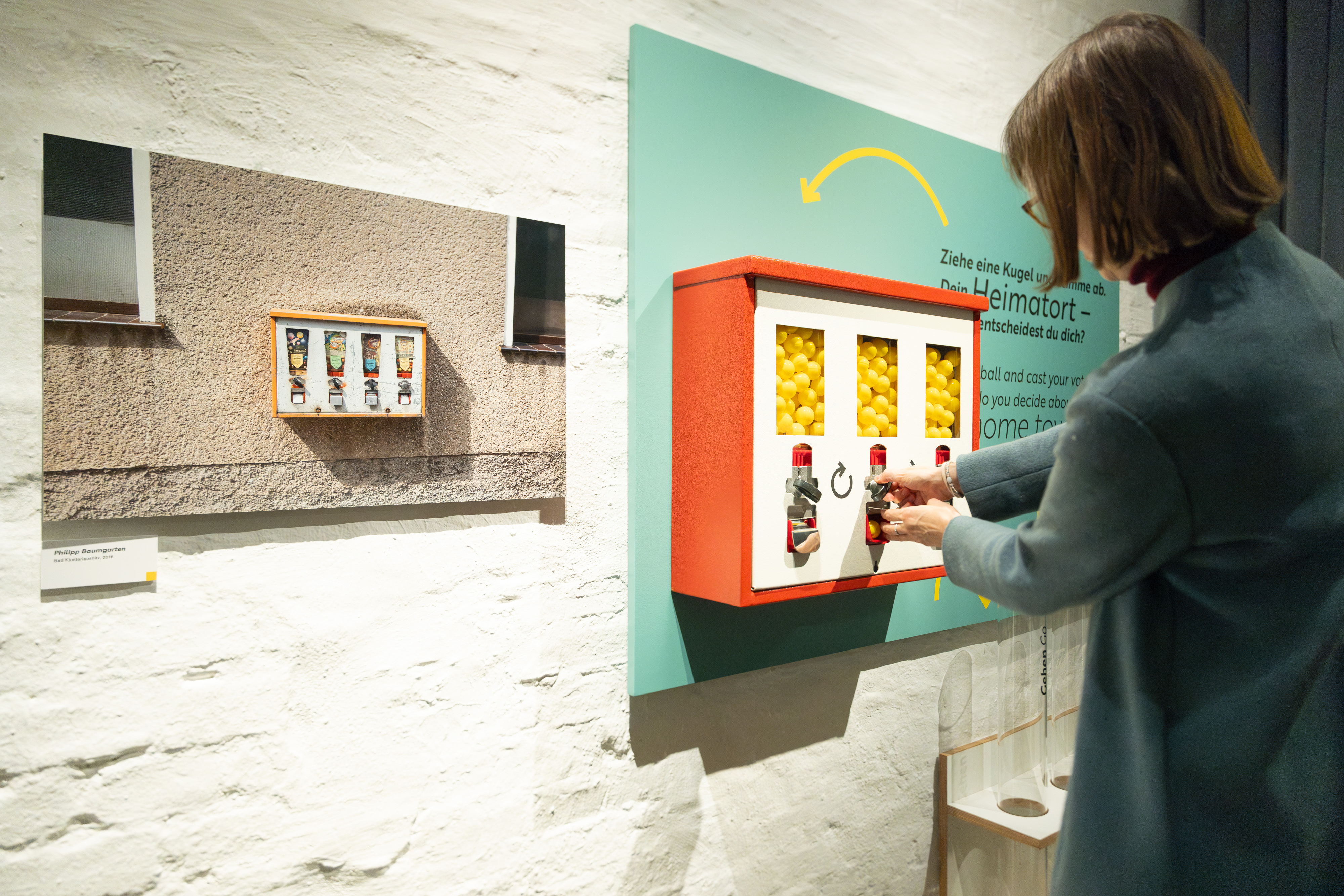 Kaugummiautomat in der Ausstellung 
