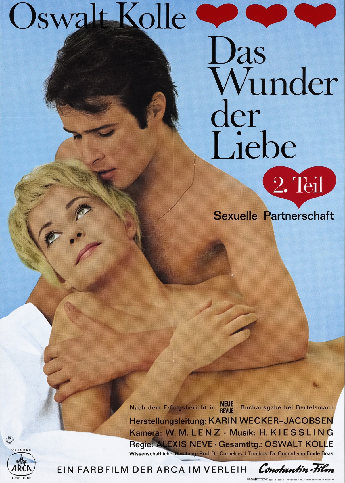 Filmplakat mit einem halbnackten Pärchen