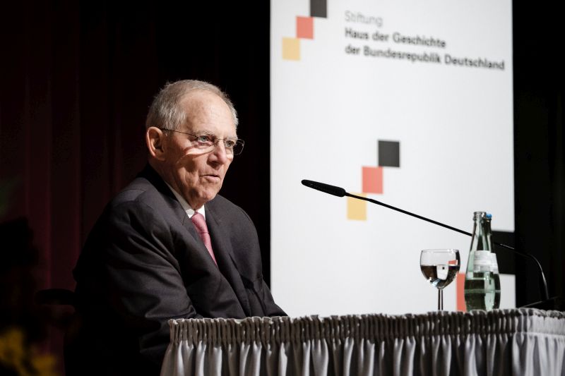 Wolfgang Schäuble am 29. Oktober 2019 bei einer Rede im haus der Geschichte in Bonn