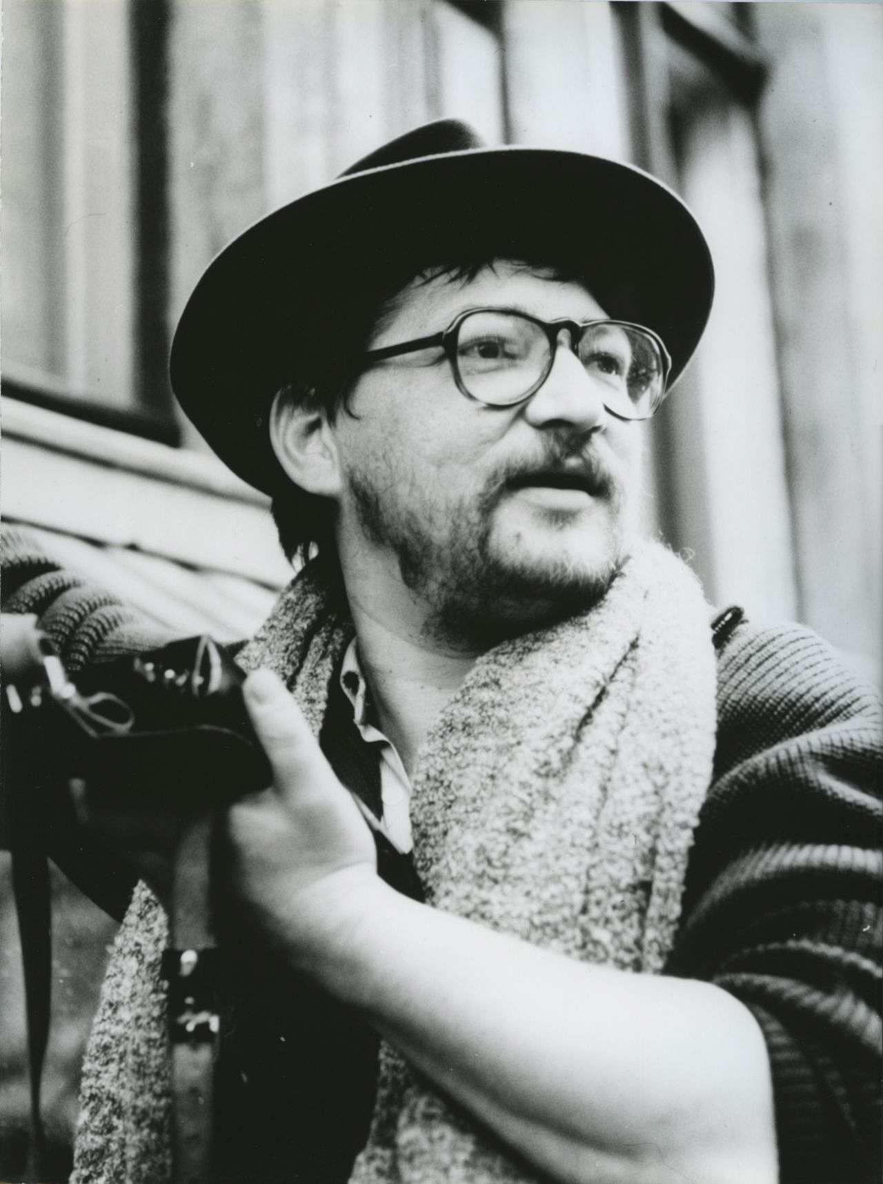 Rainer Werner Fassbinder beim Dreh seines Films 