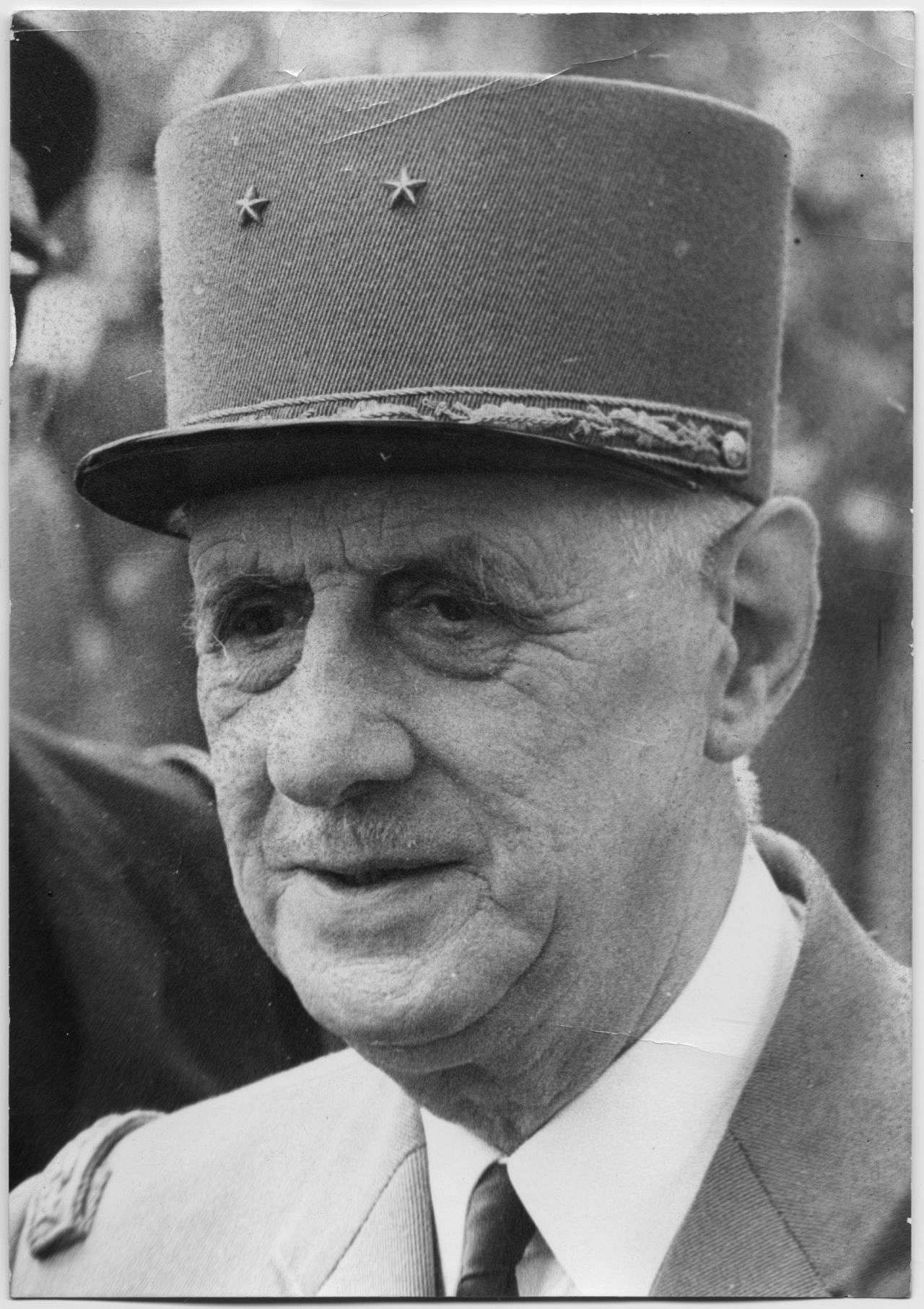 Porträtfoto von Staatspräsident Charles de Gaulle, 1964
