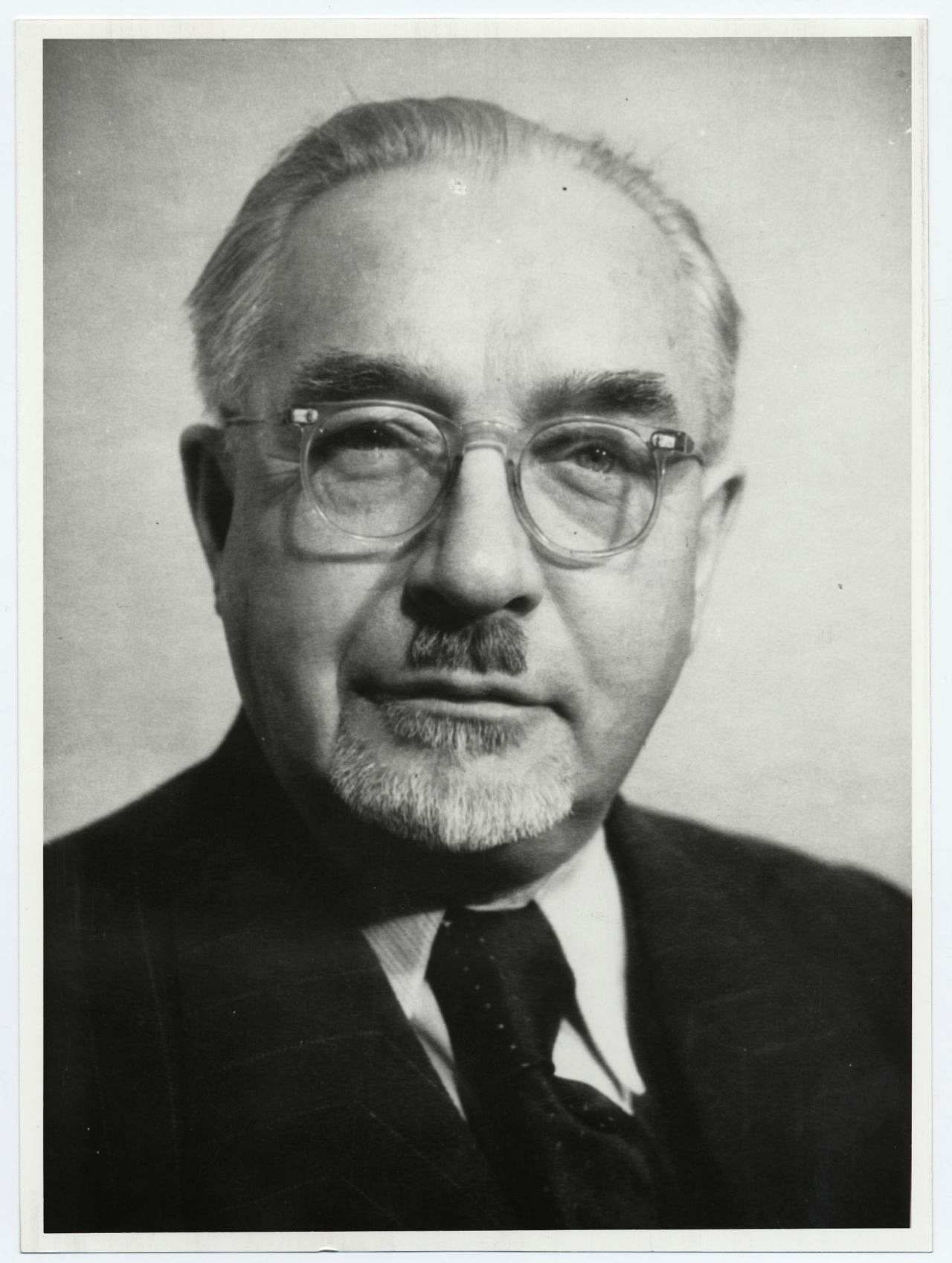 Porträtfoto von Otto Nuschke (CDU), Politiker und Stellvertreter des Ministerpräsidenten der DDR, 1953.
