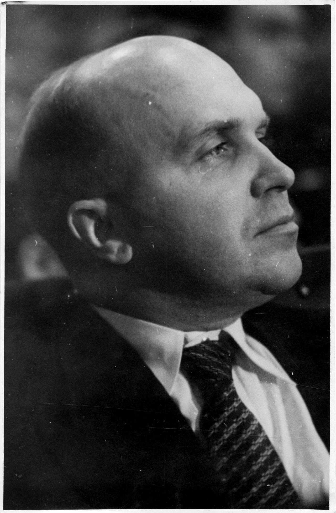 Porträtfoto des sowjetischen Diplomaten Wladimir S. Semjonow, 1949.