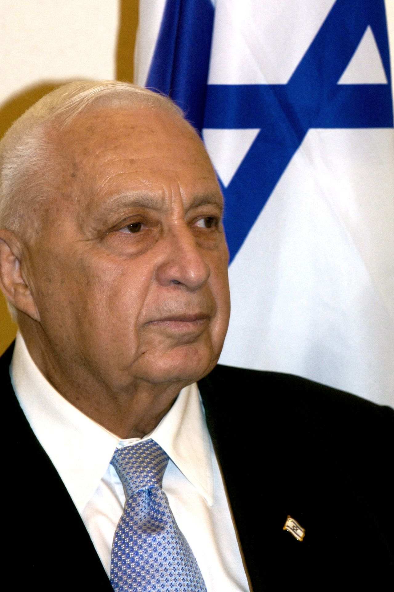 Porträtfoto von Ariel Sharon, israelischer Premierminister von 2001 bis 2006.