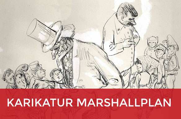 Karikatur Marshallplan