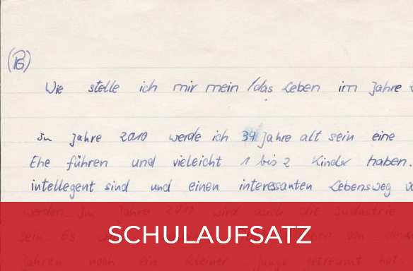 Schulaufsatz von 1985