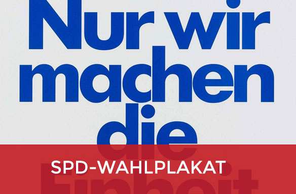 SPD Wahlplakat